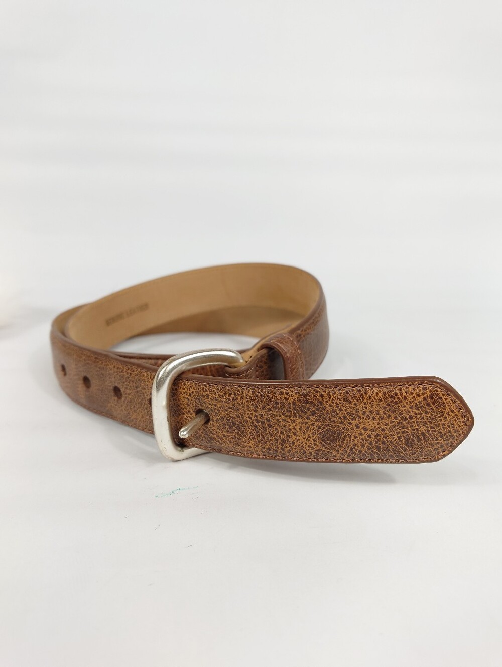 Peter Millar Genuine Leather Brown Belt Size 38 Made in USA